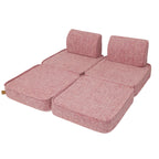 Small Modular Sofa for Kids - Tangle Bubblegum Pink
