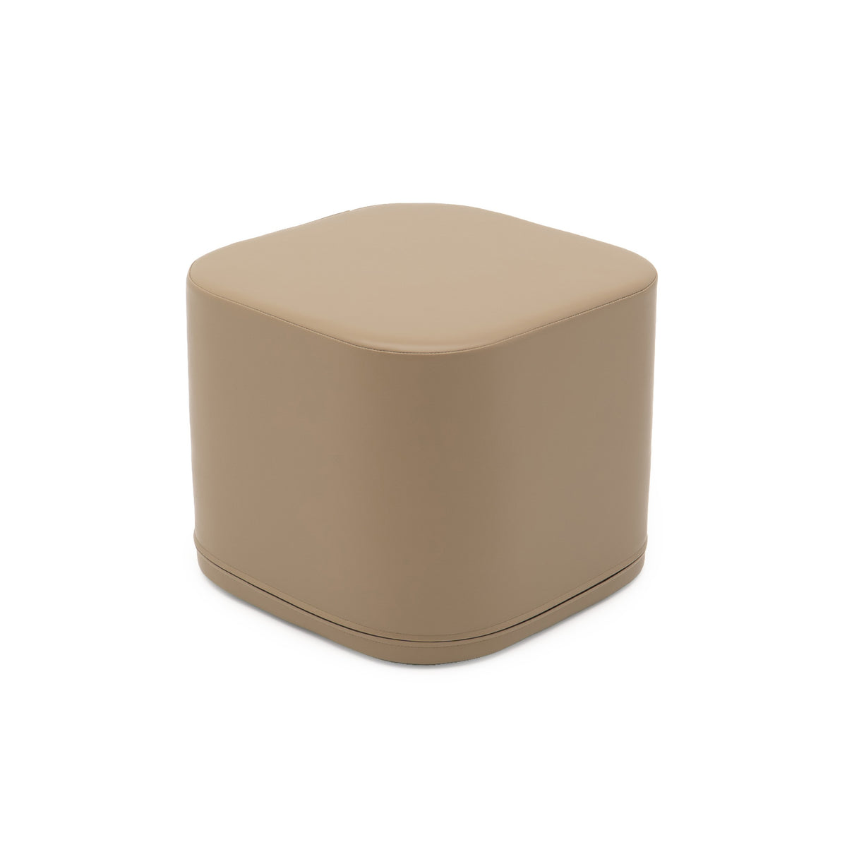 Small Play Pouf Cube - Beige
