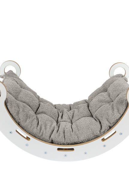 Knusse Schommelstoel voor Kinderen - Tan Beige Kussen-mercibeaucoupp.eu