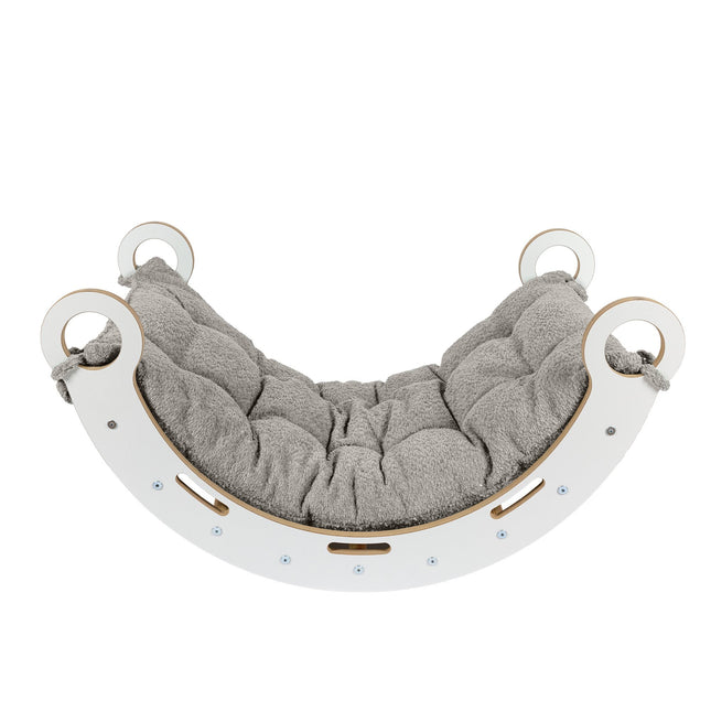 Knusse Schommelstoel voor Kinderen - Tan Beige Kussen-mercibeaucoupp.eu