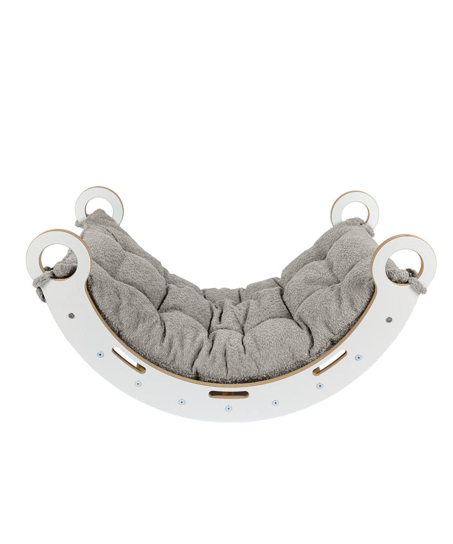 Knusse Schommelstoel voor Kinderen - Tan Beige Kussen-mercibeaucoupp.eu