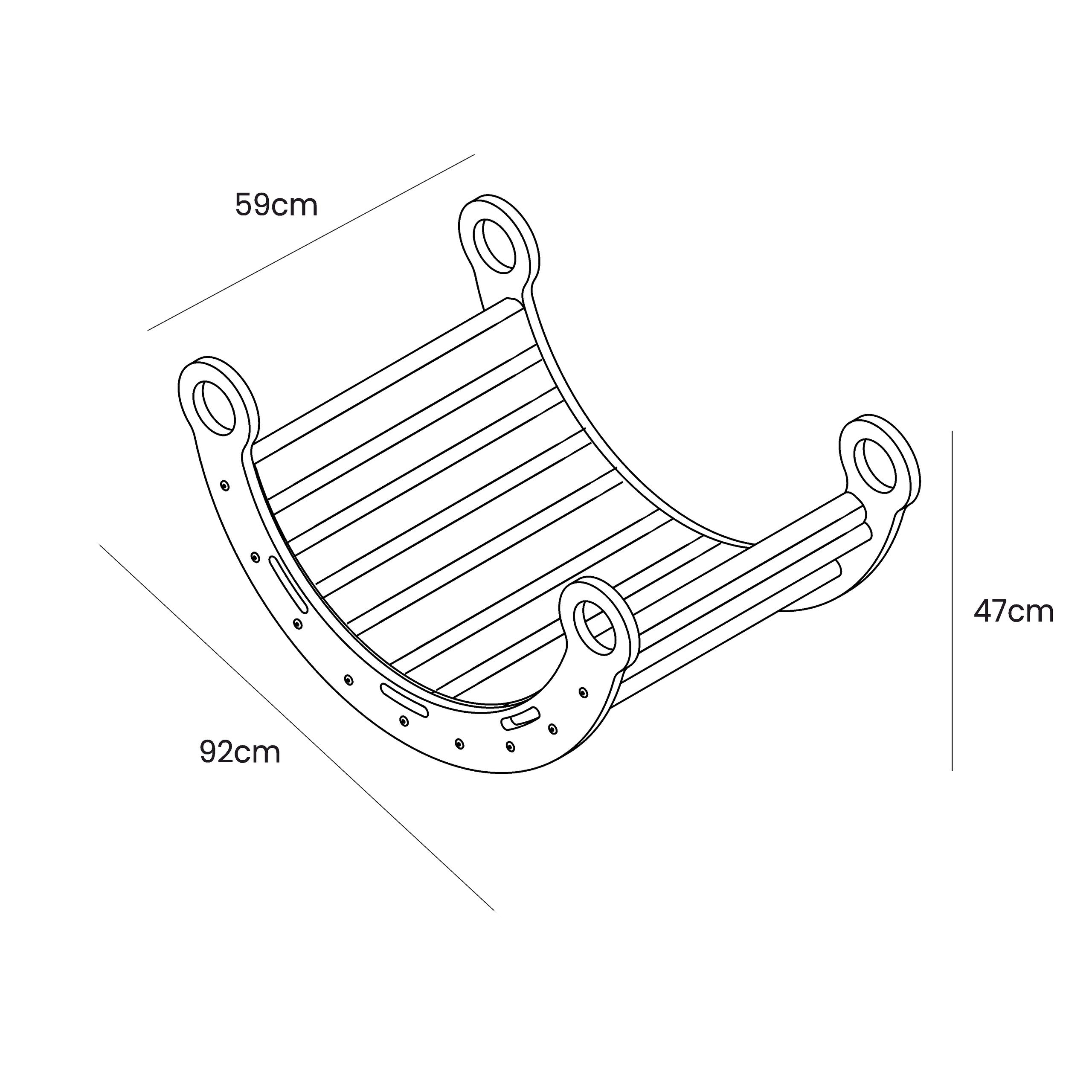 Knuffelschommel voor kinderen - fris mint kussen-mercibeaucoupp.eu