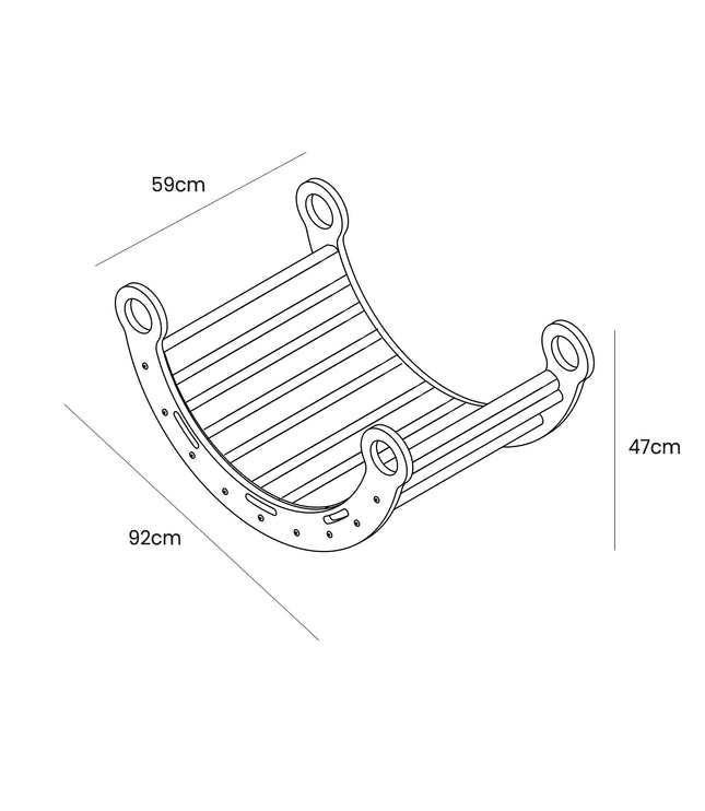 Snug Rocker for Kids - White Pillow