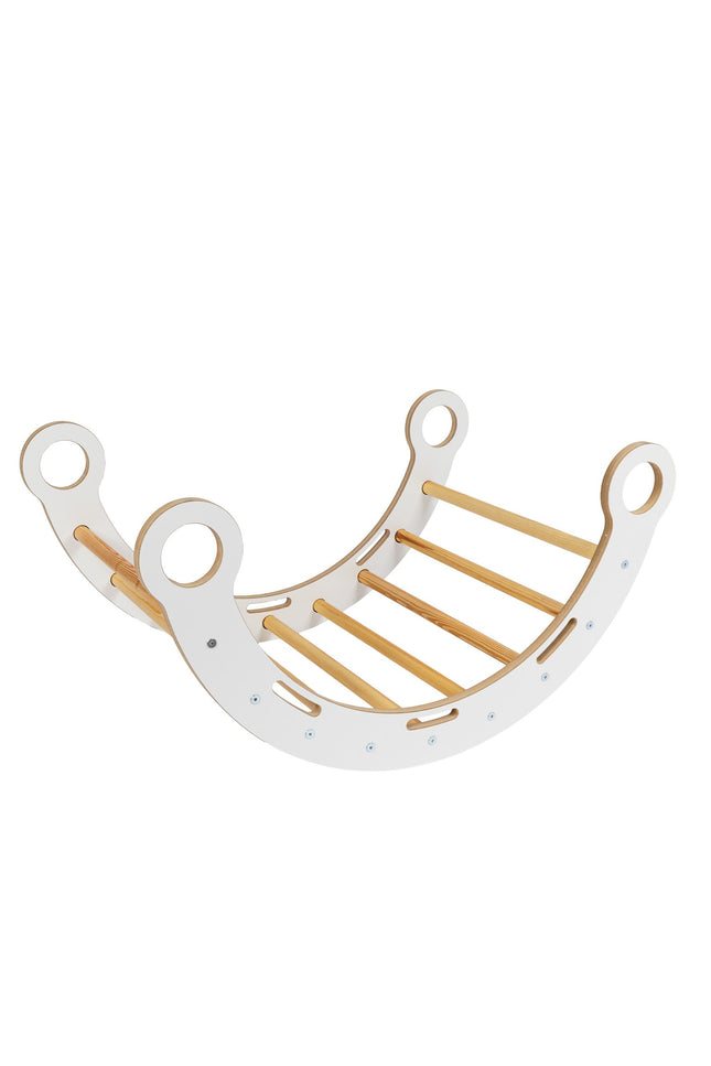 Knusse Schommelstoel voor Kinderen - Tan Beige Kussen-mercibeaucoupp.eu