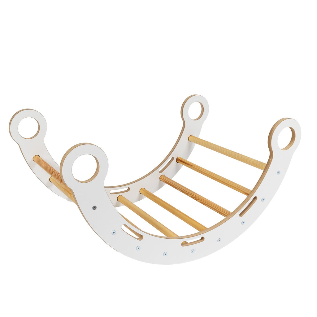 Knusse Schommelstoel voor Kinderen - Tan Beige Kussen-mercibeaucoupp.eu