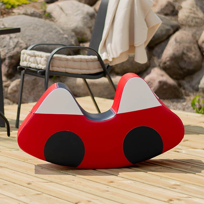 Soft Play Ride On Toy - Red Car