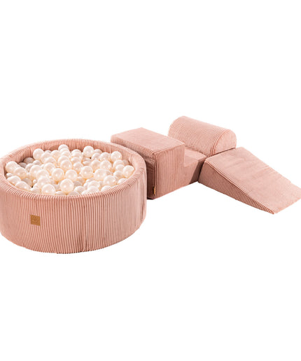 MeowBaby® Speelset met ballenbak - Roze & Witte Parel-mercibeaucoupp.eu