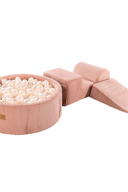 MeowBaby® Speelset met ballenbak - Roze & Witte Parel-mercibeaucoupp.eu