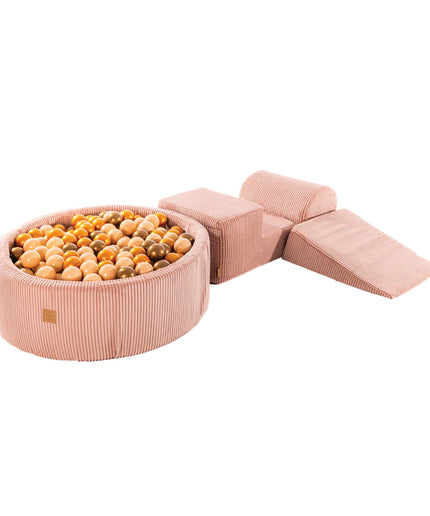 MeowBaby® Speelset met Ballenkuil - Roze, Beige & Goud-mercibeaucoupp.eu