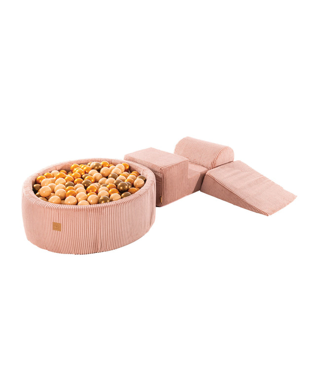 MeowBaby® Speelset met Ballenkuil - Roze, Beige & Goud-mercibeaucoupp.eu