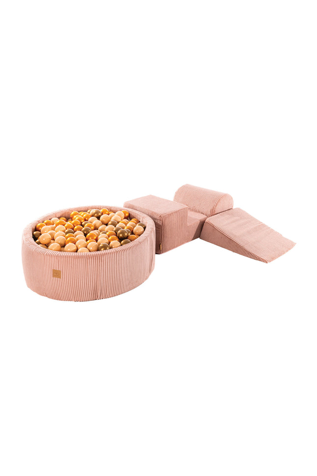 MeowBaby® Speelset met Ballenkuil - Roze, Beige & Goud-mercibeaucoupp.eu