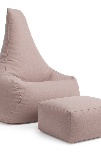 Tearo: Zitzak + voetensteun voor kleine ligstoelen - Rosy Pink-mercibeaucoupp.eu