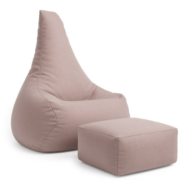 Tearo: Zitzak + voetensteun voor kleine ligstoelen - Rosy Pink-mercibeaucoupp.eu