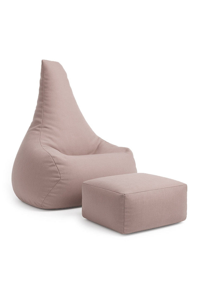 Tearo: Zitzak + voetensteun voor kleine ligstoelen - Rosy Pink-mercibeaucoupp.eu