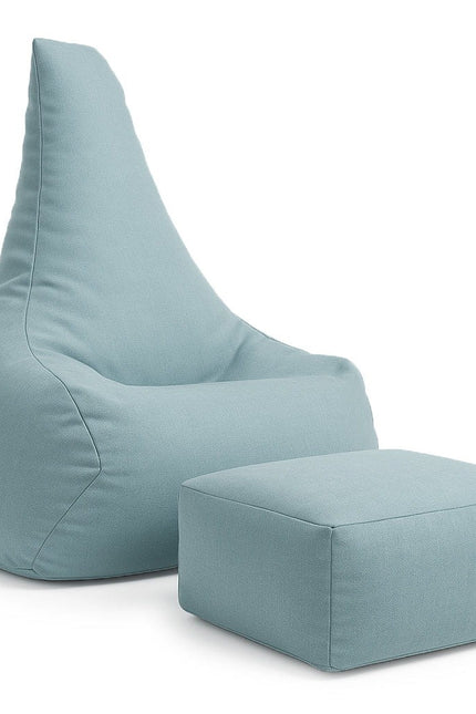 Tearo: Zitzak + voetensteun voor kleine ligstoelen - Hemelsblauw-mercibeaucoupp.eu