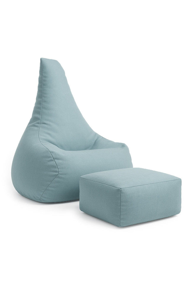 Tearo: Zitzak + voetensteun voor kleine ligstoelen - Hemelsblauw-mercibeaucoupp.eu