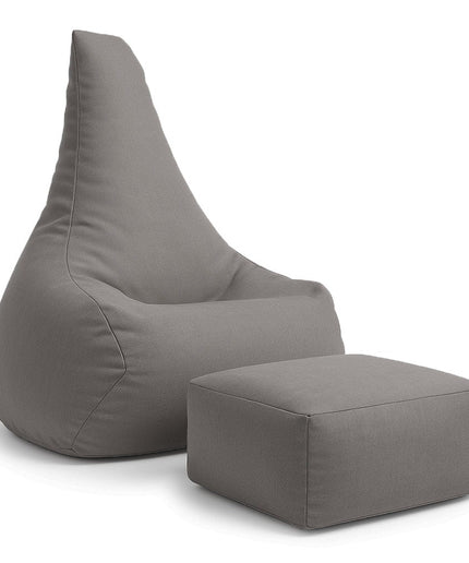 Tearo: Zitzak + voetensteun voor kleine ligstoelen - Taupe-mercibeaucoupp.eu