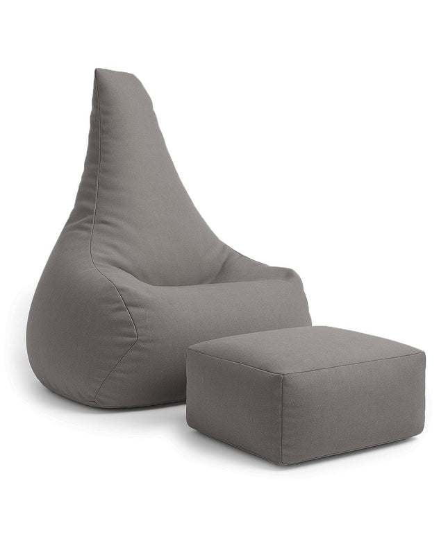 Tearo: Zitzak + voetensteun voor kleine ligstoelen - Taupe-mercibeaucoupp.eu