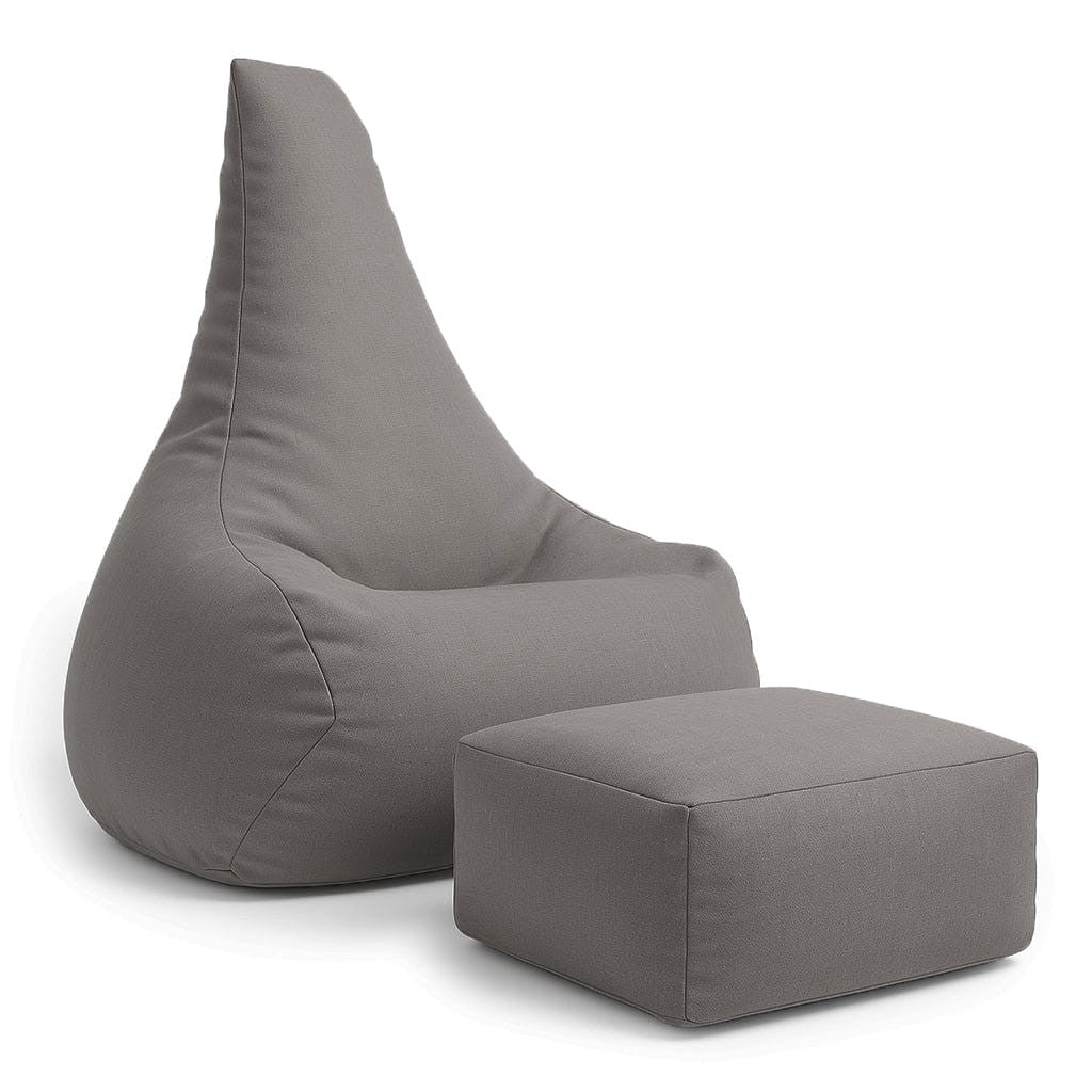 Tearo: Zitzak + voetensteun voor kleine ligstoelen - Taupe-mercibeaucoupp.eu