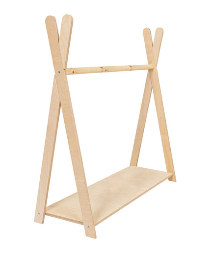 Tipi Kledingrek Voor Kinderen - Groot Natuurlijk Hout-mercibeaucoupp.eu