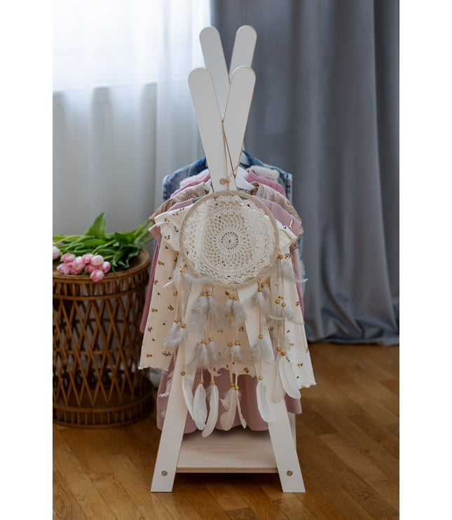 Tipi Clothing Rack For Children - Small White