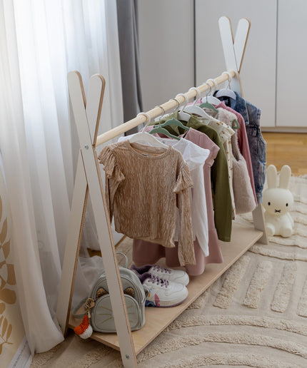 Tipi Kledingrek Voor Kinderen - Groot Wit-mercibeaucoupp.eu