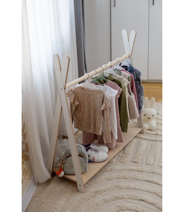 Tipi Clothing Rack For Children - Large White