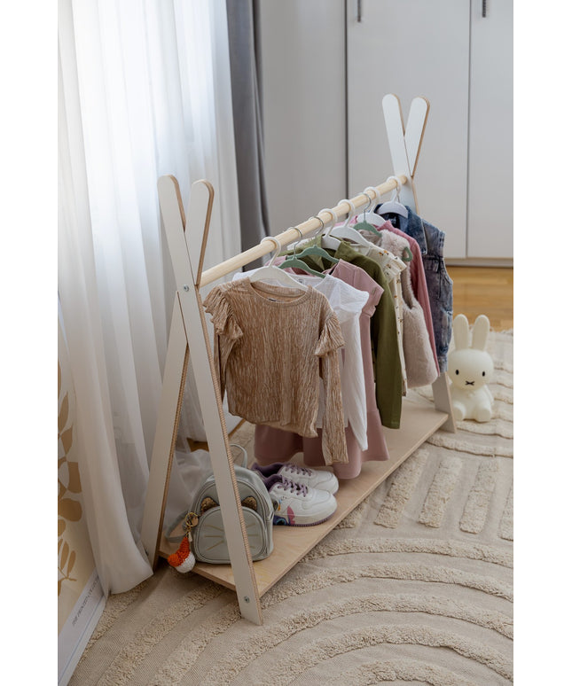 Tipi Kledingrek Voor Kinderen - Groot Wit-mercibeaucoupp.eu