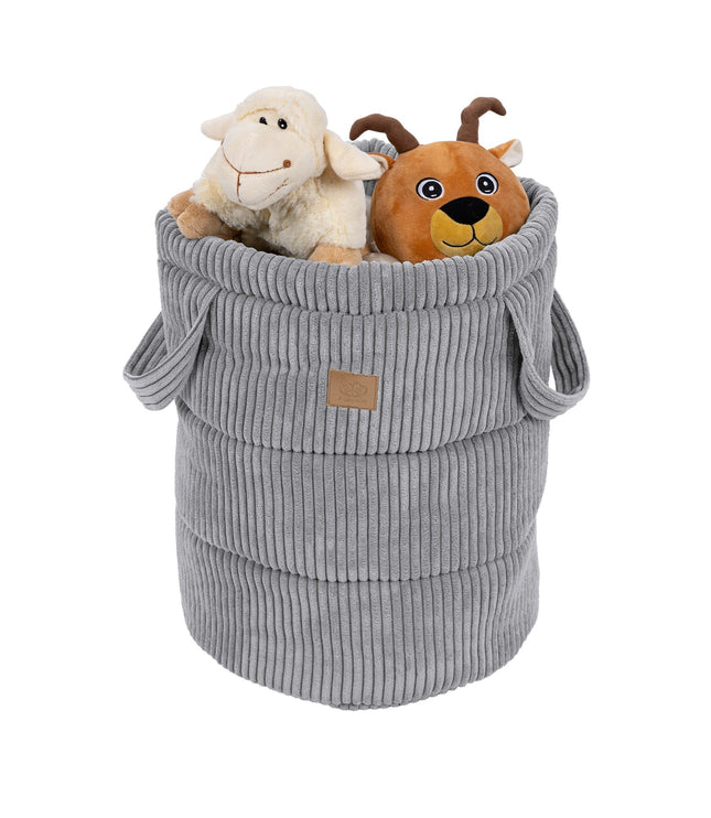 Toy Storage Basket for Kids – Grey