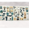 Two-piece wall activity panel (60×80 + 60×39 cm)